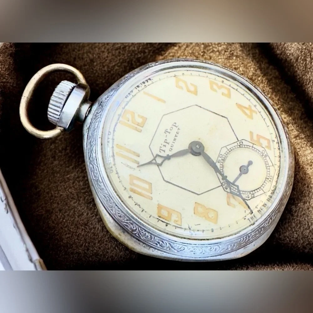 Antique 1925 Tip-Top Mechanical Pocket Watch